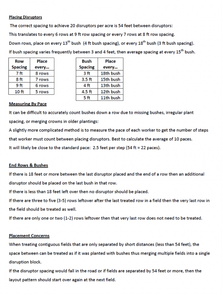 Placing Disruptors