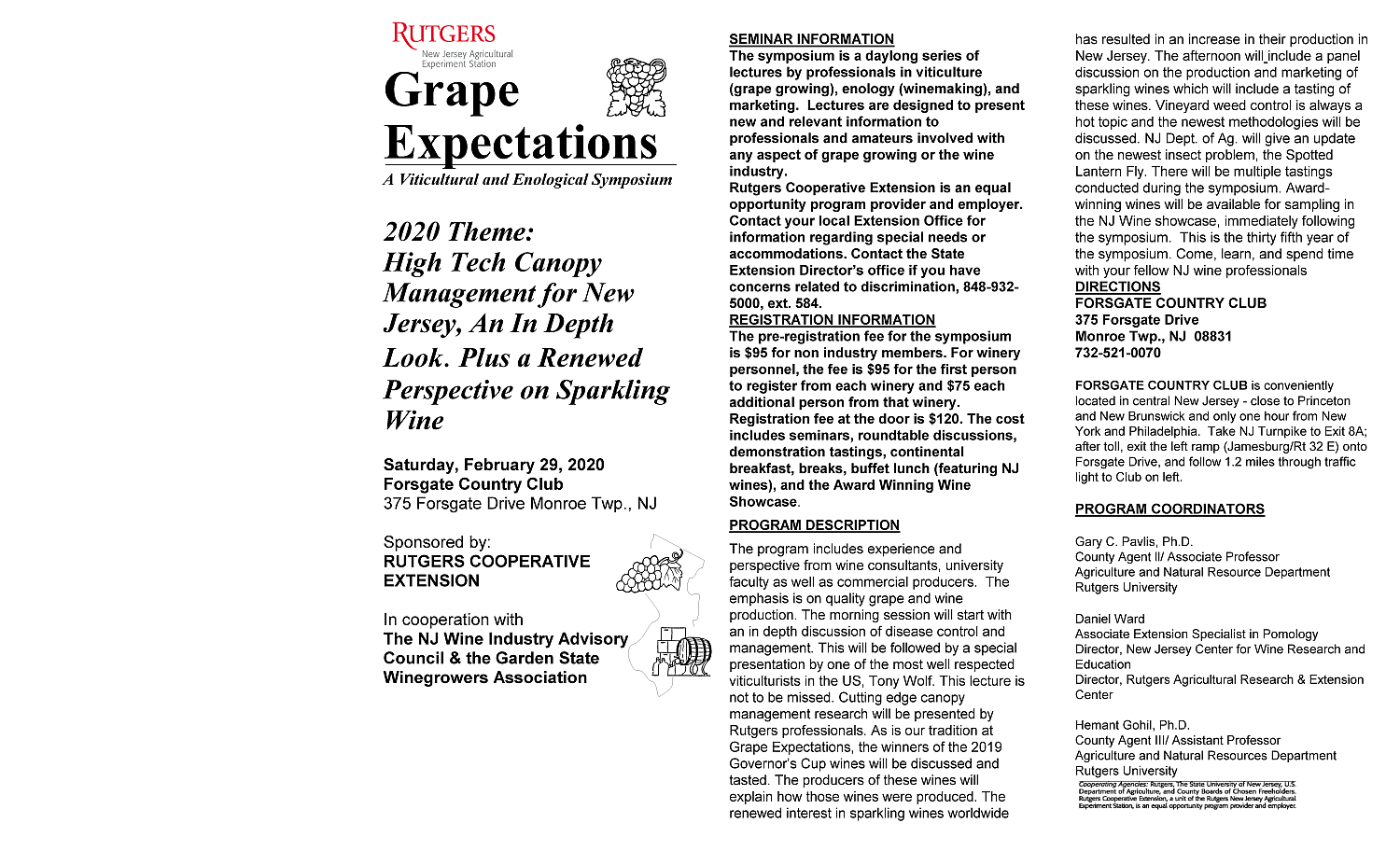 Grape Expectations Symposium 2020 program