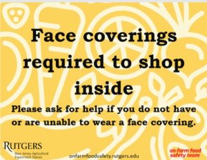 Face coverings required to shop inside