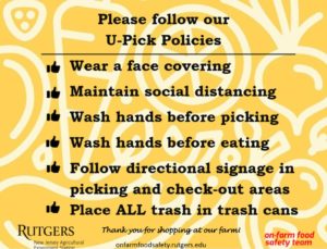 Please follow our U-Pick Policy