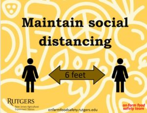 Maintain social distancing