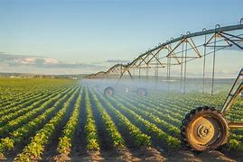 Commercial irrigation of a field