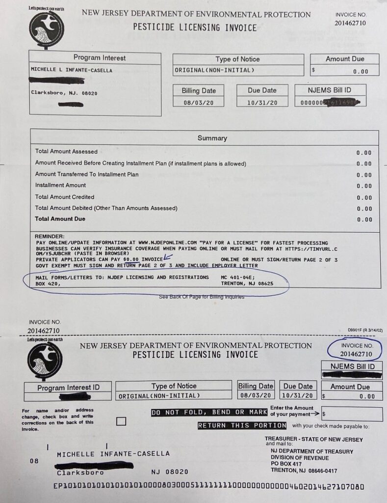 Tips for Renewal of NJDEP Private Pesticide Applicators Licenses ...