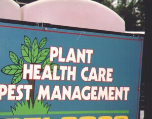 Plant Health Management sign