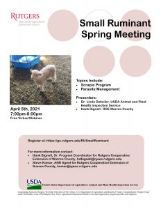 Small Ruminant Spring Meeting