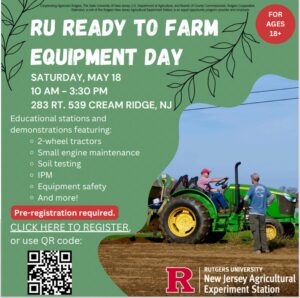 RU Ready to Farm Equipment Demo May 18, 2024 flier